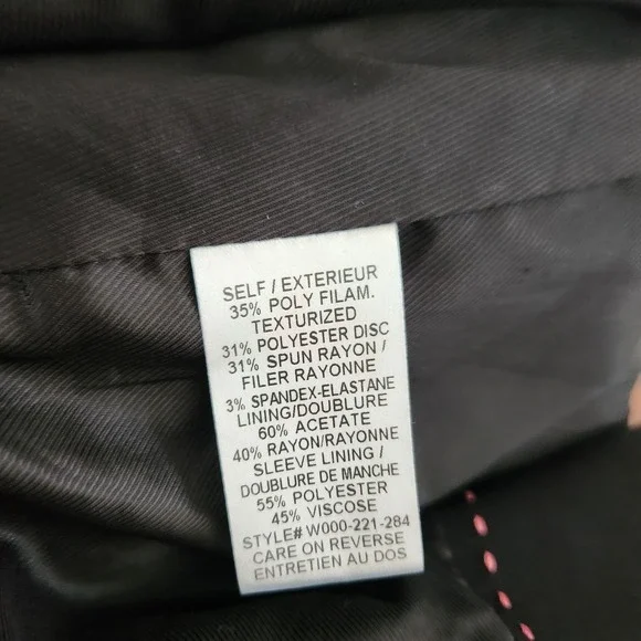 Alice Olivia Black Fitted Peplum Blazer Jacket NO SIZE TAG - Picture 12 of 12